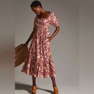 NEW! Anthropologie Favorite Daughter The Mirka Dress Open Back Size 12 $268